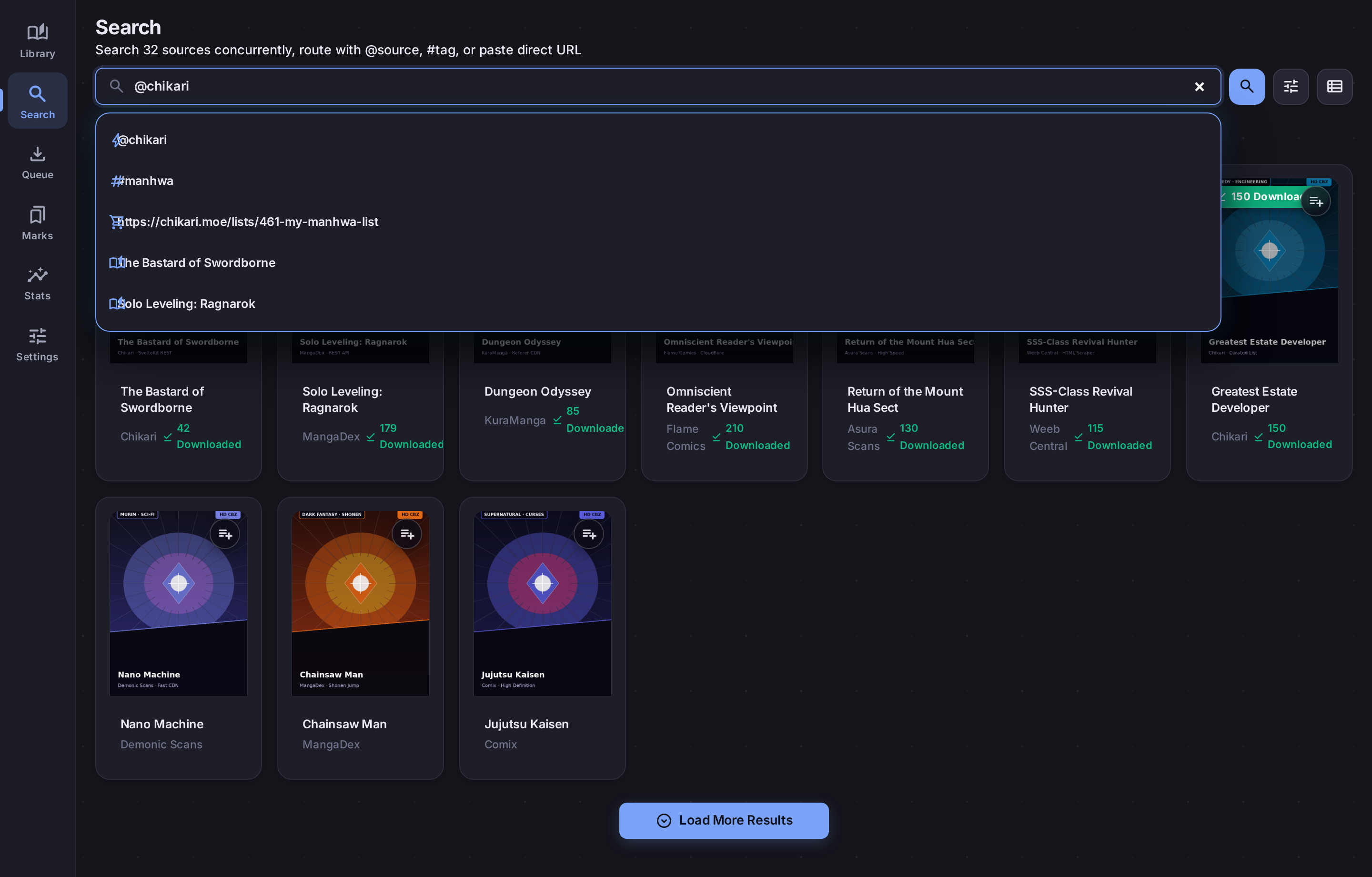 Omnibar Search with 38 Sources